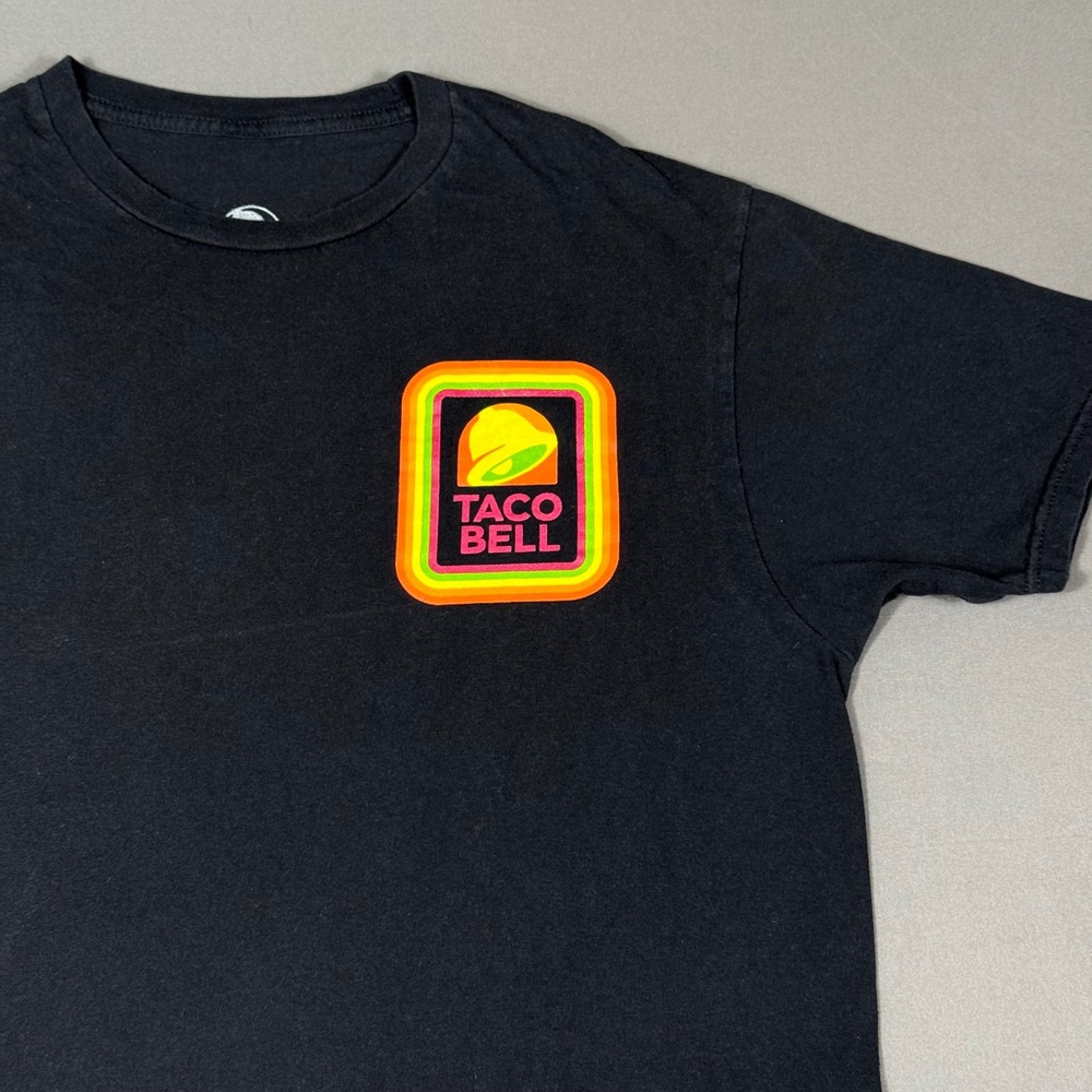Taco Bell‎ T Shirt Size L Black Graphic Tee Ripple Junction Fast Food